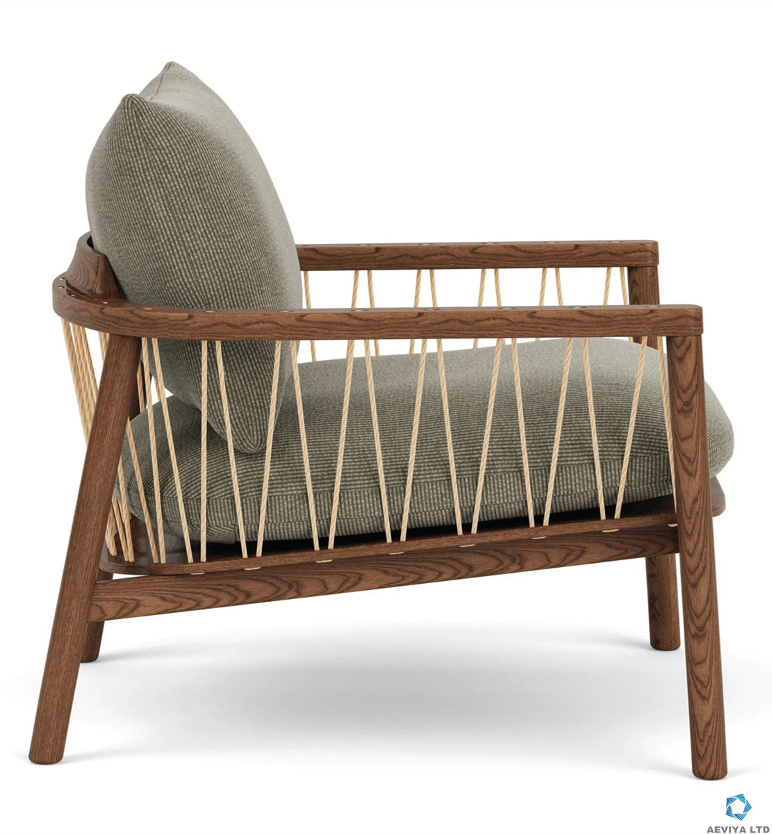 Banks Walnut Armchair