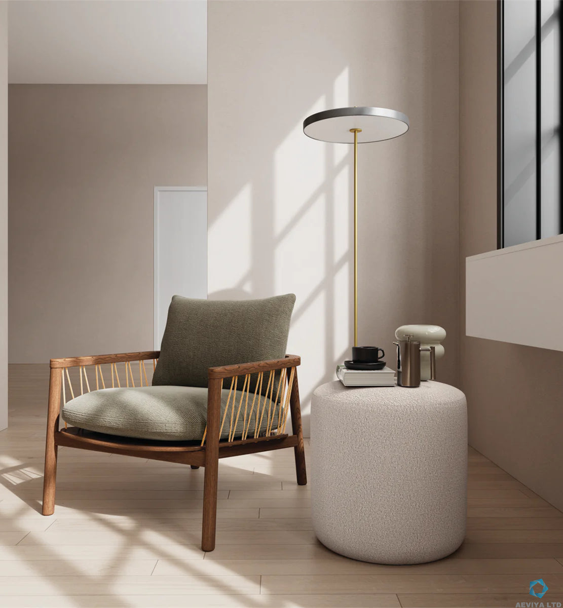 Banks Walnut Armchair